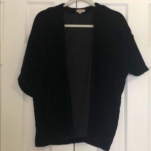 Loft Black Velvet Kimono